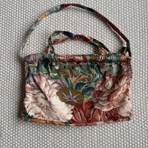 Handmade Floral Tapestry Bag | Cottagecore Shopper Bag